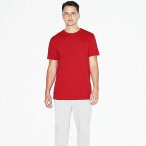 NWT AMERICAN APPAREL UNISEX FINE JERSEY SHORT SLEEVE‎ T-SHIRT RED 3XL
